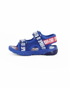 SPIDER-MAN - Sandalo blu doppio strappo con luci