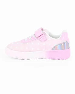STITCH - Sneakers rosa da bambina con strappo, numerata 25/31