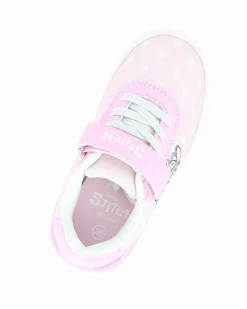 STITCH - Sneakers rosa da bambina con strappo, numerata 25/31