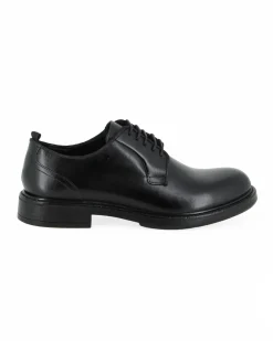 SUPER RIFLE - Scarpa nera da uomo in VERA PELLE con lacci