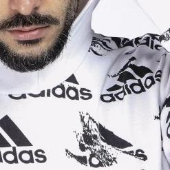 SWEAT C/CAPP.BL HD WHITE