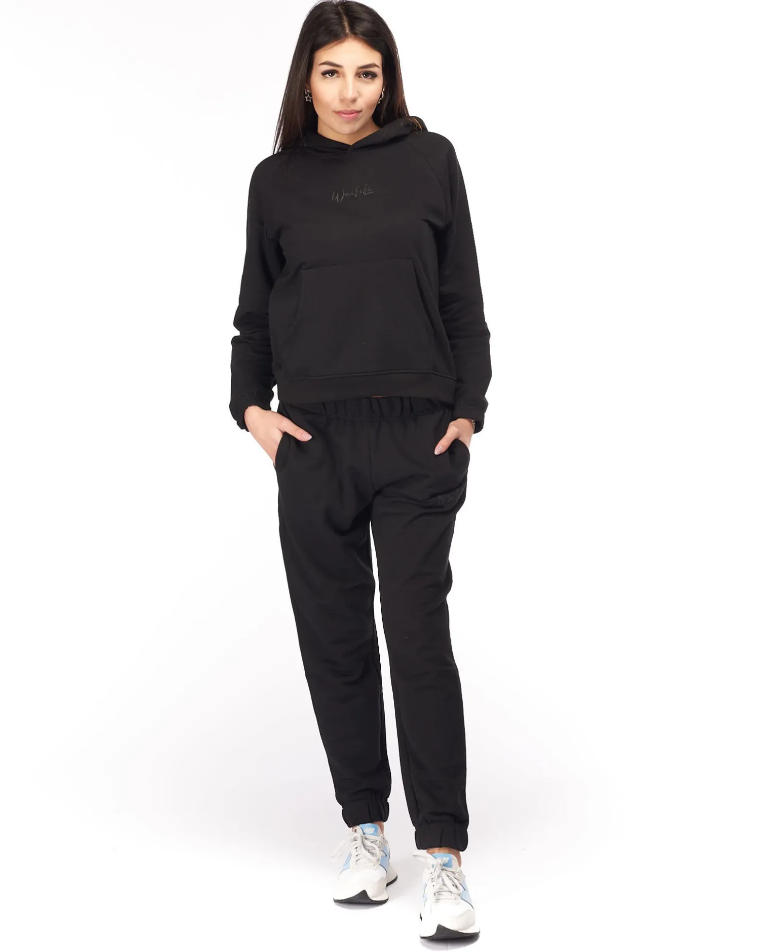 SWEAT C/CAPP.BUCANEVE BLACK