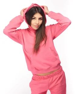 SWEAT C/CAPP.BUCANEVE FUXIA