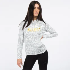 SWEAT C/CAPP.ESS+TIGER AOP HD TR WHITE