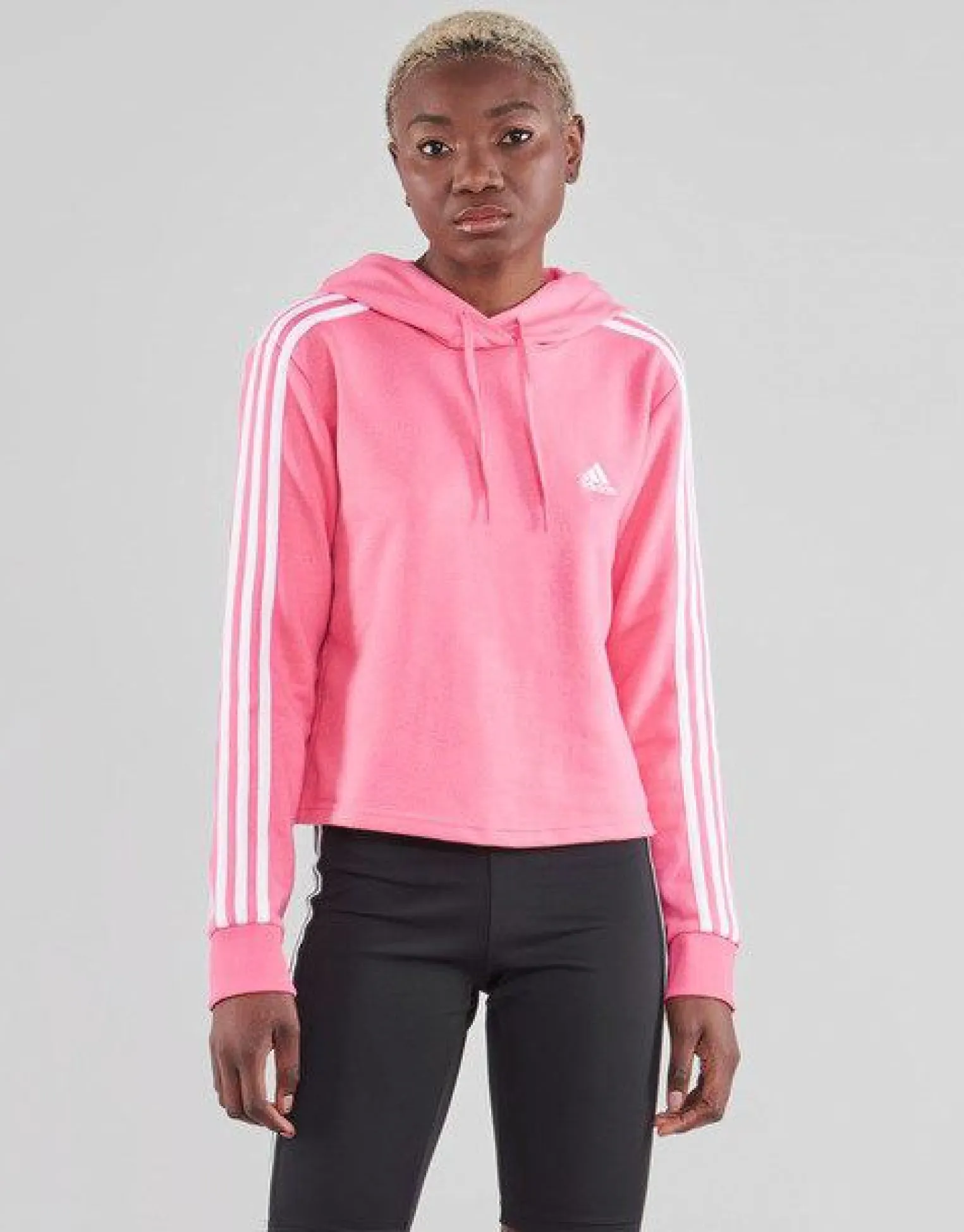SWEAT C/CAPP.3S FT CRO HD PINK-WHITE