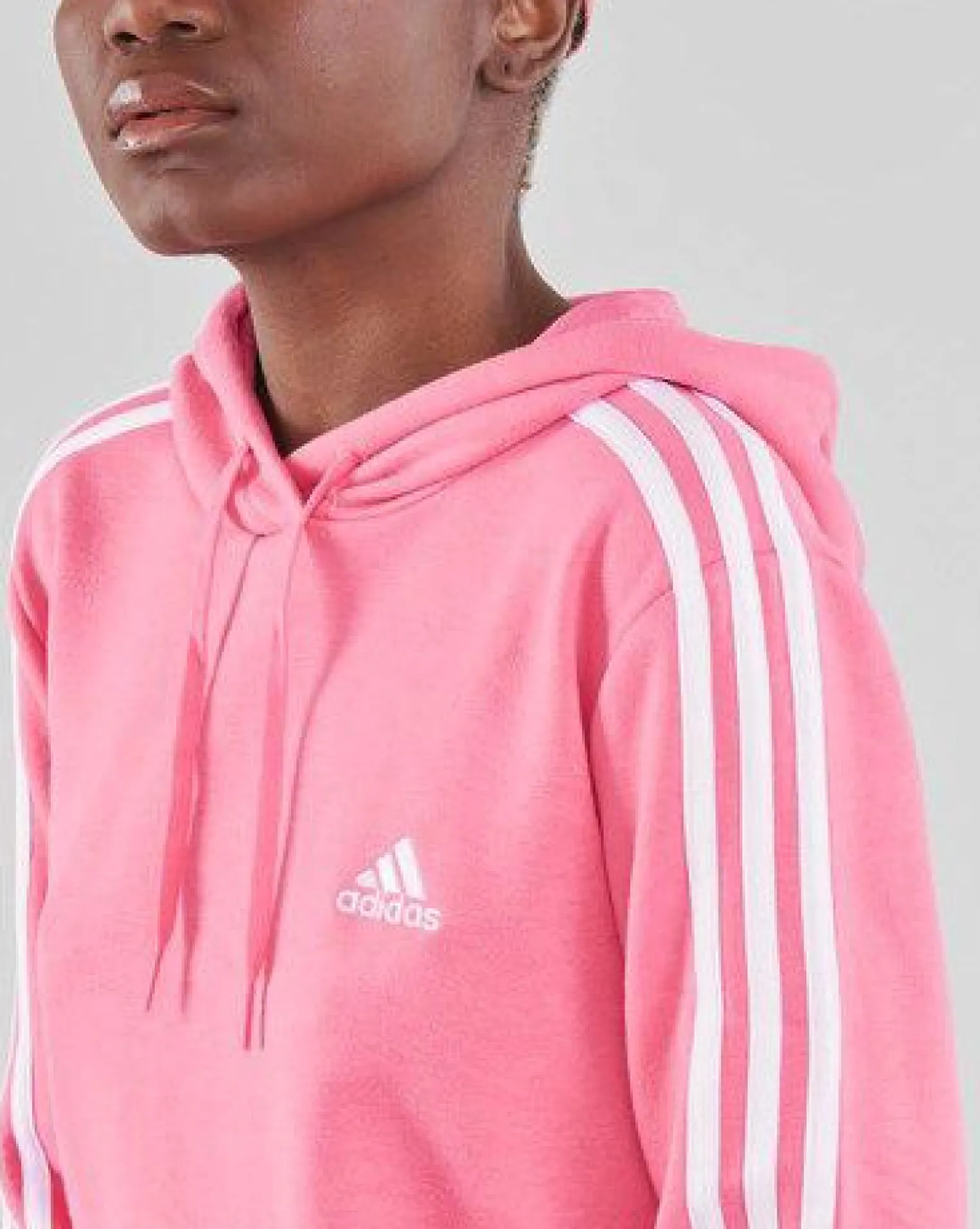 SWEAT C/CAPP.3S FT CRO HD PINK-WHITE