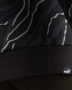 SWEAT ESS+ANIMAL AOP CREW FL BLACK