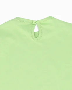 SWEET YEARS - Completo mezza manica verde lime neonata 12-30 mesi in cotone