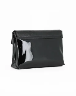 TATOO - Borsa da sera in vernice nera MADE IN ITALY
