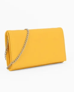 TATOO- Pochette gialla con patta, MADE IN ITALY