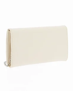 TATOO -POCHETTE PANNA CON PATTA E TRACOLLA - MADE IN ITALY