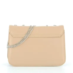 TATOO - Tracolla beige con patta, MADE IN ITALY