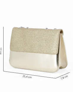 TATOO - Tracolla oro con patta glitter - MADE IN ITALY