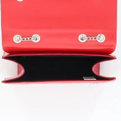 TATOO - Tracolla rossa in cocco con patta, MADE IN ITALY