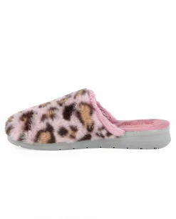 TIGLIO - Pantofola leopardata rosa, MADE IN ITALY