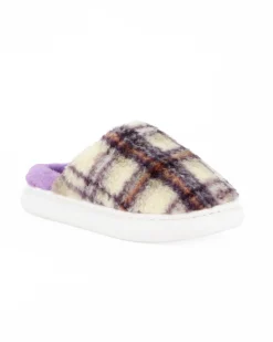 TIGLIO RAMBLAS - Pantofola lilla da donna in peluche