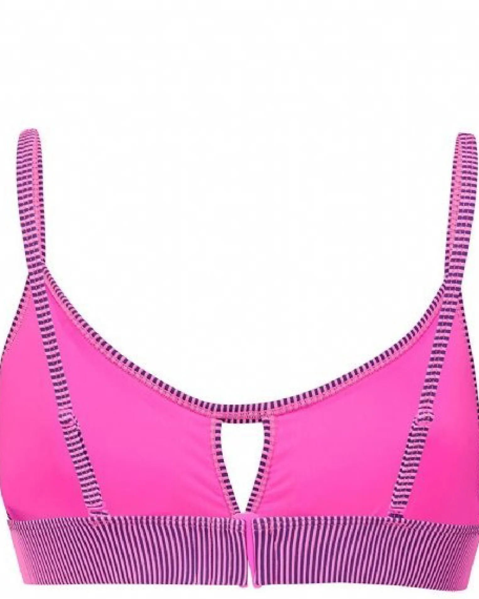 TOP SWIM PEEK-A-BOO PINK-BLACK