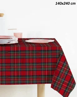TOVAGLIA TARTAN NATALE 140X240
