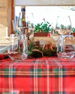 TOVAGLIA TARTAN NATALE 140X240