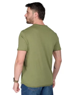 TSHIRT MANICA CORTA FIAMMATA 2 BOTTONI
