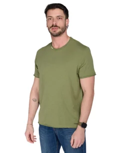 TSHIRT MANICA CORTA FIAMMATA 2 BOTTONI