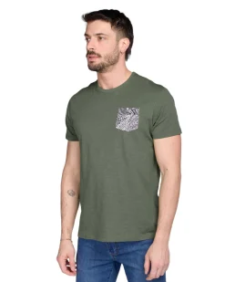 TSHIRT MANICA CORTA FIAMMATA C/TASCHINO