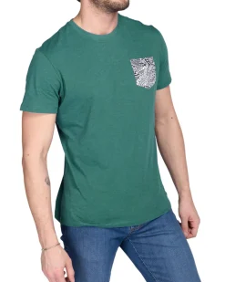TSHIRT MANICA CORTA FIAMMATA C/TASCHINO