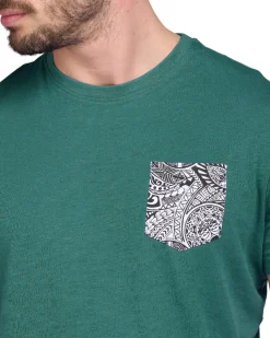 TSHIRT MANICA CORTA FIAMMATA C/TASCHINO