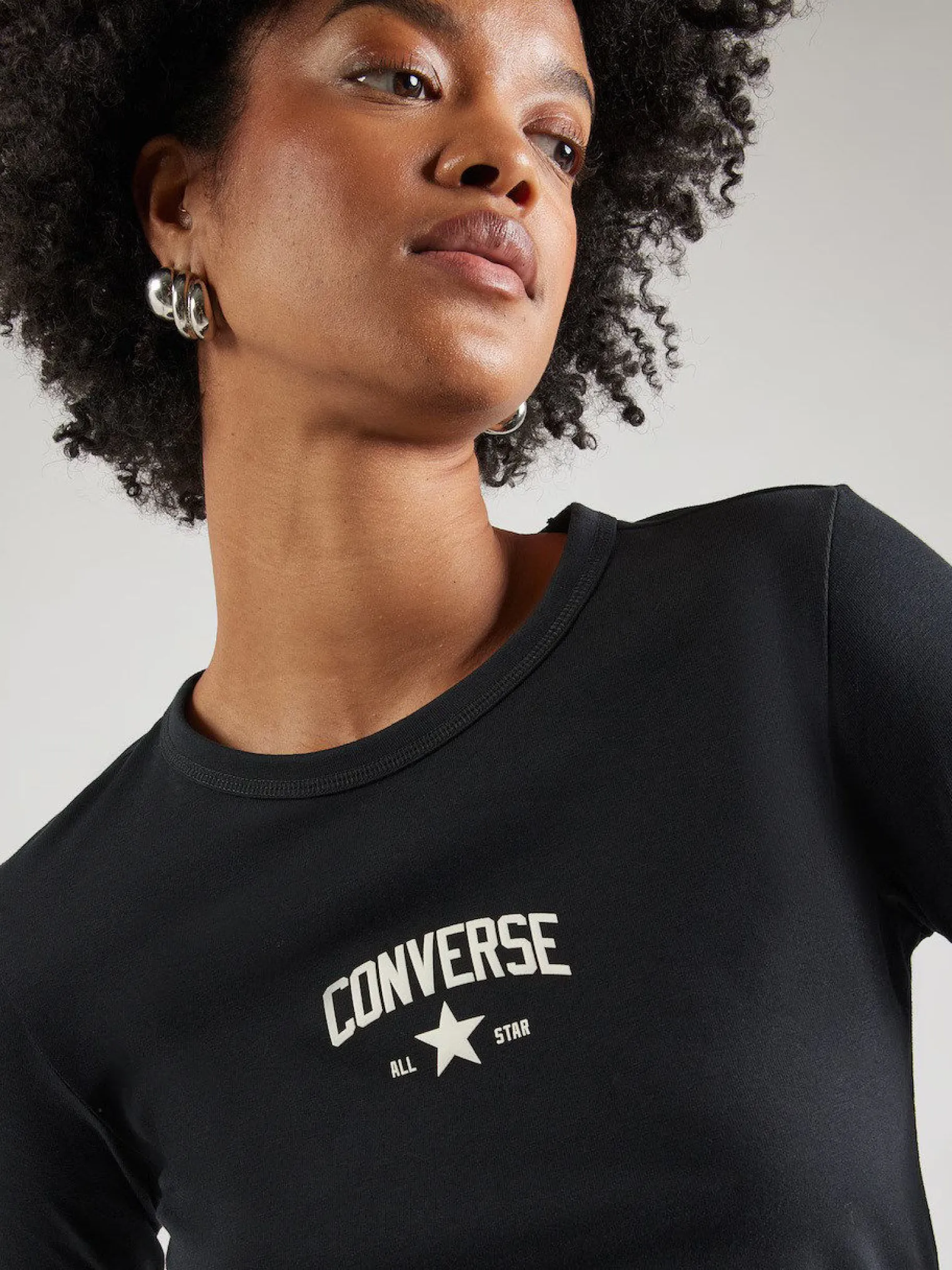 T-SHIRT ML BABY TEE LS BLACK