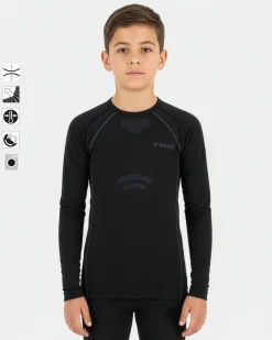 T-SHIRT ML INTIMO TERMICO JR BLACK