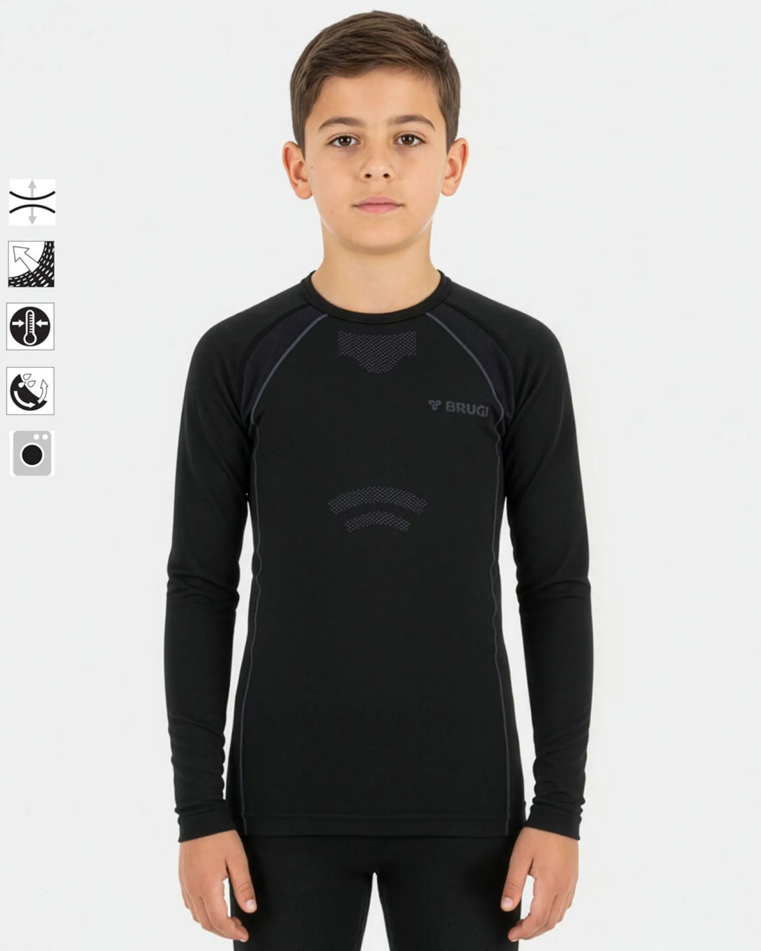 T-SHIRT ML INTIMO TERMICO JR BLACK