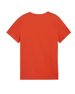 T-SHIRT MM ESS+ 2 COL LOGO TEE ORANGE
