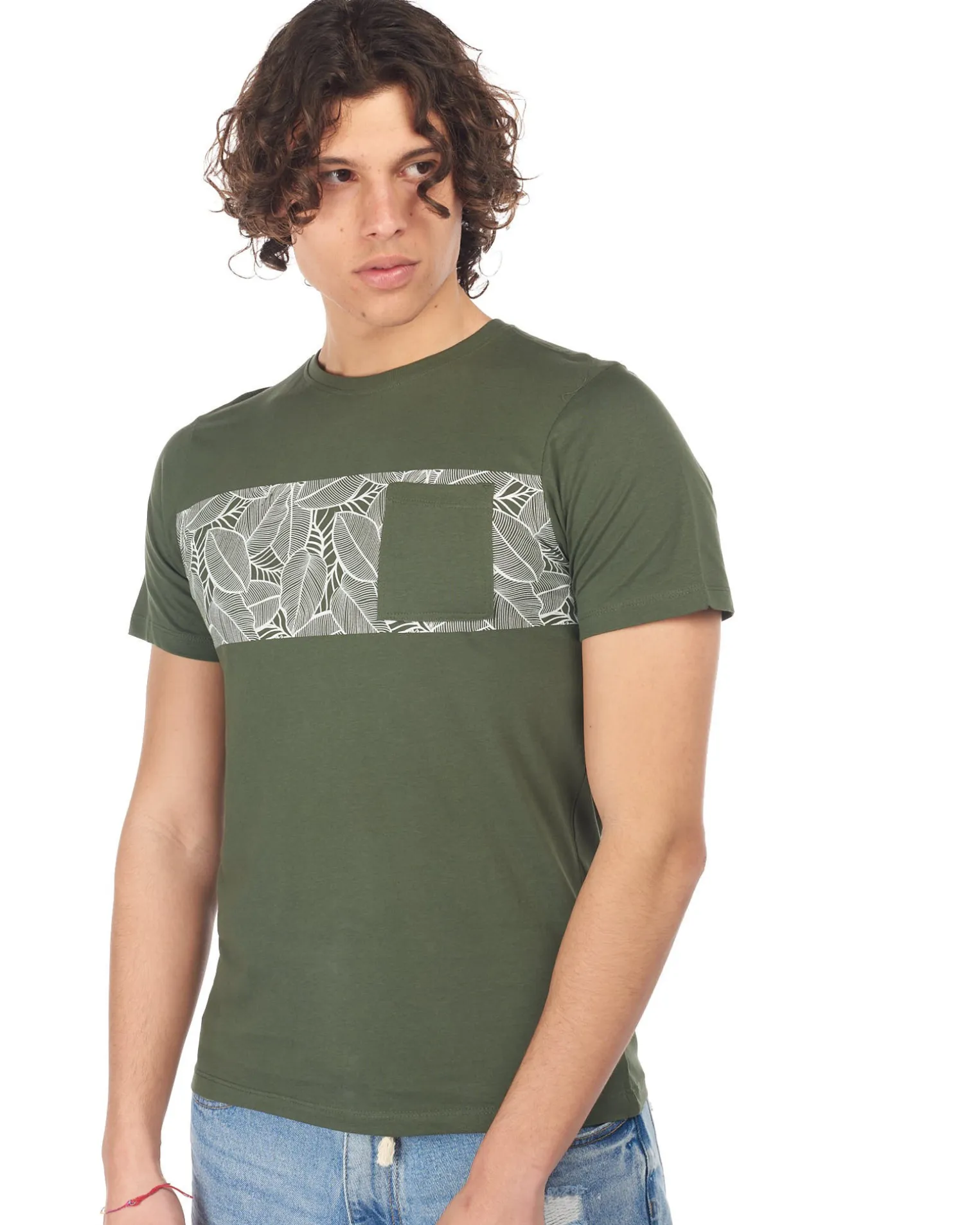 T-SHIRT MM ISAIA MILITARY GREEN
