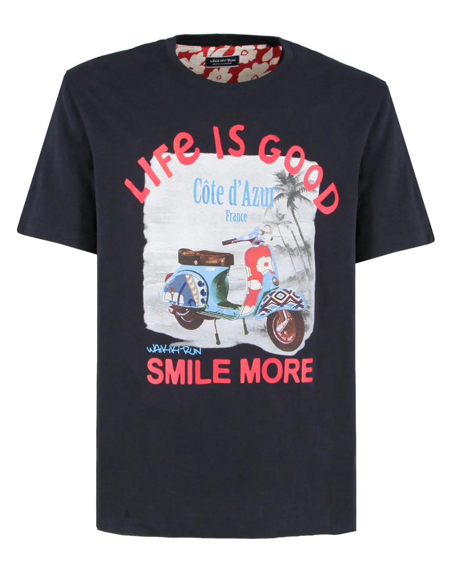 T-SHIRT MM LIFE IS GOOD BLUE