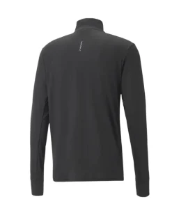 T-SHIRT MM 1/2 ZIP RUN FAVORITE BLACK
