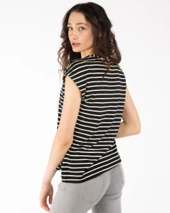 TSHIRT SMANICATA RIGATA