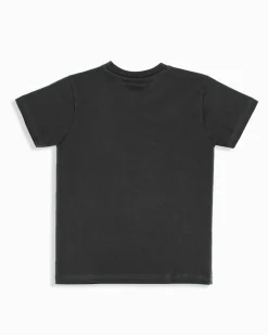 UMBRO - Tshirt manica corta ragazzi 8-16 anni nera in cotone
