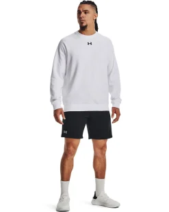 UNDER ARMOR - Felpa da uomo bianca con logo nero