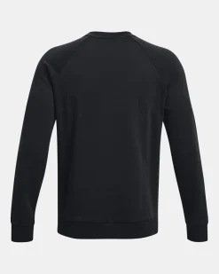UNDER ARMOR - Felpa da uomo nera con logo bianco