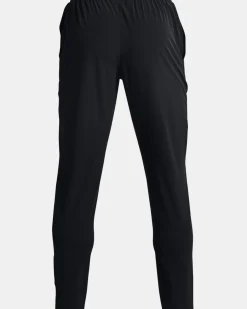 UNDER ARMOR - Pantaloni da allenamento uomo neri idrorepellenti e traspiranti