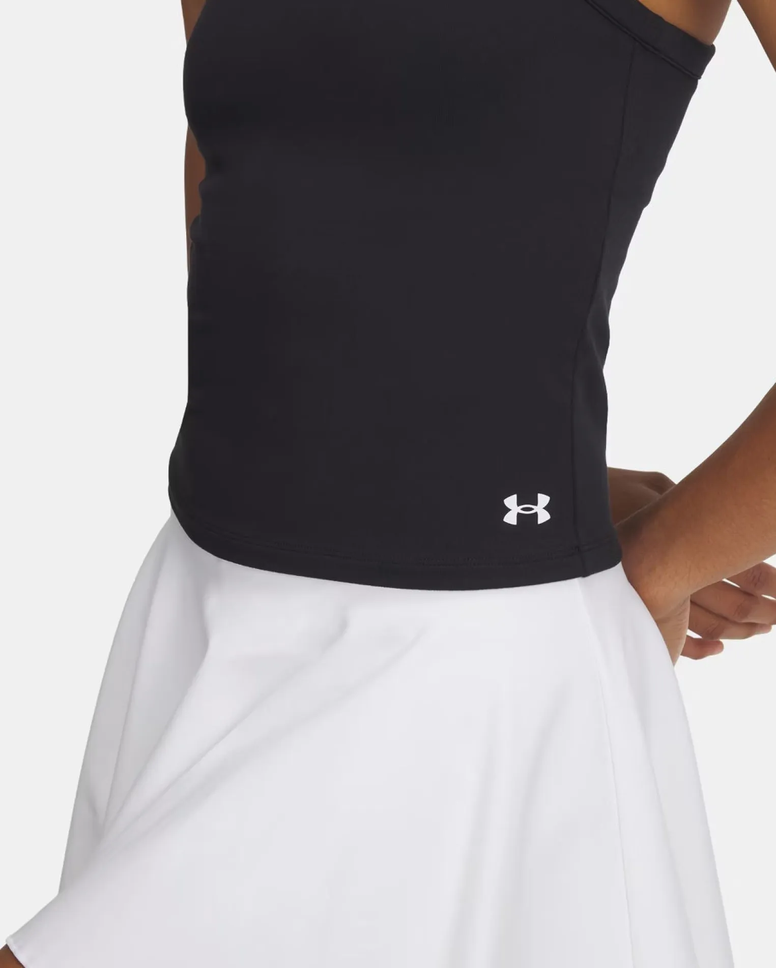 UNDER ARMOUR - CANOTTA MOTION HIGH NECK TANK NERA DA DONNA, 1390367_0001