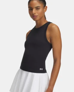 UNDER ARMOUR - CANOTTA MOTION HIGH NECK TANK NERA DA DONNA, 1390367_0001
