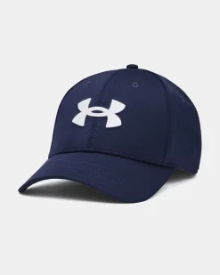 UNDER ARMOUR - CAPPELLO CON VISIERA BLITZING  BLU DA UOMO, 1376700_0410