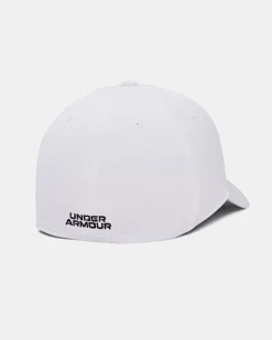 UNDER ARMOUR - CAPPELLO CON VISIERA BLITZING BIANCO DA UOMO, 1376700_0100