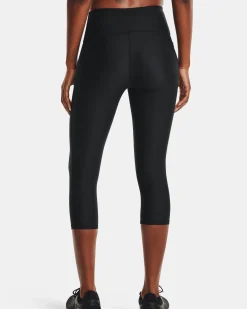 UNDER ARMOUR - Pinocchietto nero ultra aderente in tessuto traspirante
