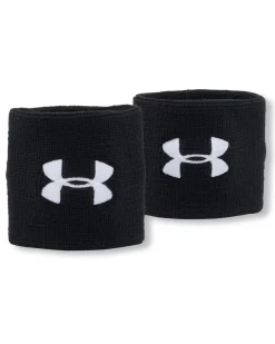 UNDER ARMOUR -POLSINI PERFORMANCE WRISTBANDS NERI, 1276991_0001