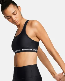 UNDER ARMOUR - REGGISENO SPORTIVO CROSSBACK MID BRA NERO   DA DONNA, 1361034_0011