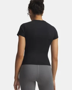 UNDER ARMOUR -T-SHIRT MEZZA MANICA UMOTION FITTED SS EMEA NERA DA DONNA, 6012291_0001