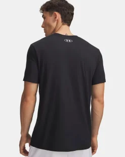 UNDER ARMOUR- T-SHIRT MEZZA MANICA GL FOUNDATION UPDATE SS NERA DA UOMO, 1382915_0601