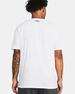 UNDER ARMOUR- T-SHIRT MEZZA MANICA SPORTSTYLE LOGO UPDATE SS BIANCA DA UOMO, 1382911_0100